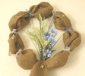 Burlap Wreath Summer by RLCA