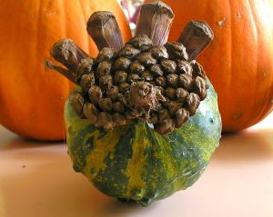 Gourd Turkey back side by rlc Gobble Gobble Gourdy back