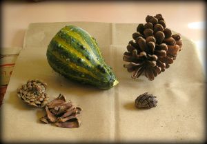 Gobble Gobble Gourdy set up