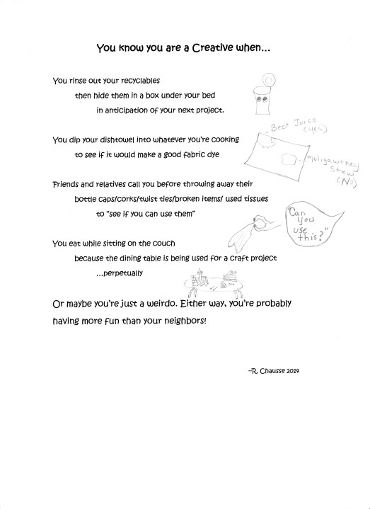 You know You Are Creative poster by RLC